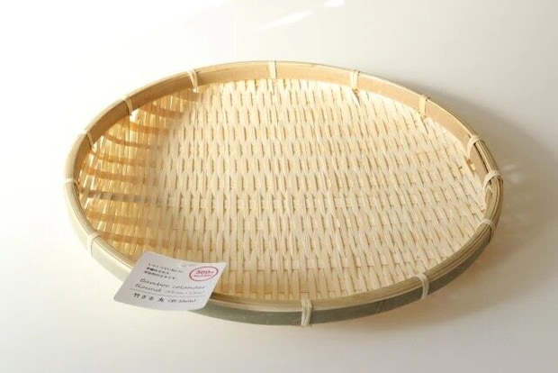 ダイソー　竹ざる　丸（約33cm）　パッケージ