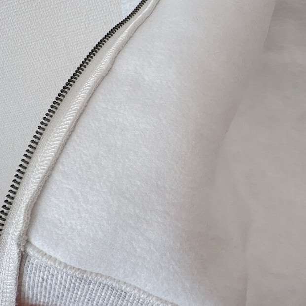 GUヘビーウェイトスウェットフルジップパーカの裏地