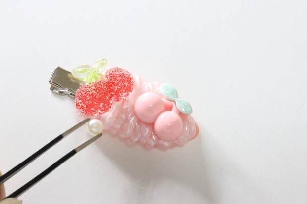ヘアピンキット（チェリー）　作り方