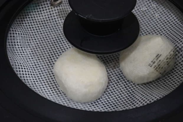 浅型ザル　セリア　蒸し料理