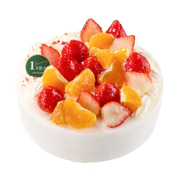 シャトレーゼ 【1月限定】長崎県産みかんと苺のデコレーション 17cm シャトレーゼ 【1月限定】長崎県産みかんと苺のデコレーション 17cm