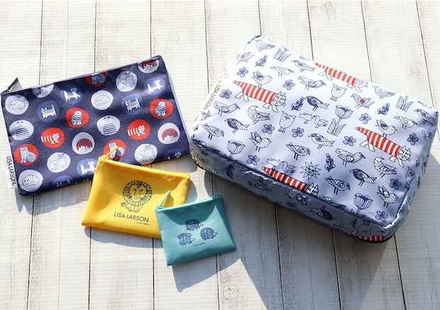 大人のおしゃれ手帖 2月号　LISA LARSON®[リサ・ラーソン]特大立体ケース＆ポーチ豪華4点セット