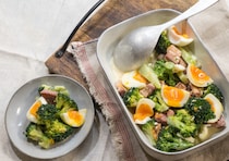 「ブロッコリー何個あっても足りない！」ベーコンとゆで卵とブロッコリーのデリ風サラダ