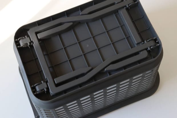 高さが変えられるバスケット　脚