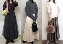 冬は上品プリーツスカートで差をつける！ラクなのにきれいめ♡おしゃれな人のお手本コーデ