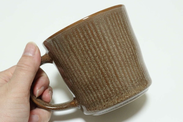 ダイソーのビンテージ調マグカップのサイズ感