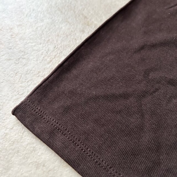 GUソフトシアークルーネックT GUソフトシアークルーネックTの生地感