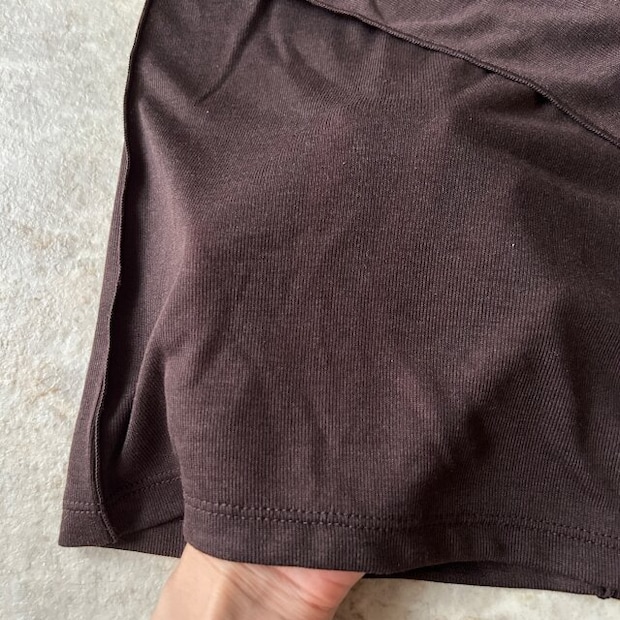 GUソフトシアークルーネックT GUソフトシアークルーネックTの透け感