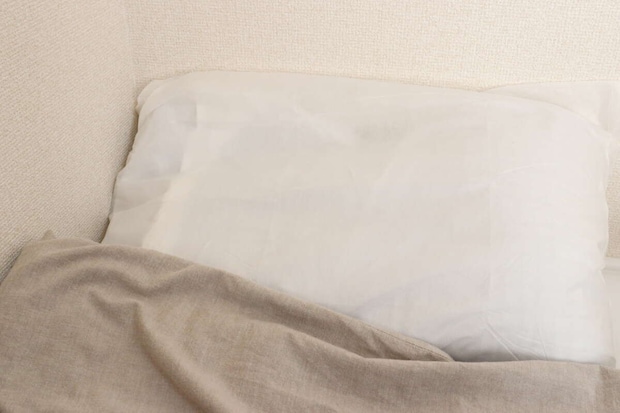 トラベル携帯用枕カバー（2枚）　使用例