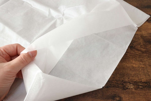 トラベル携帯用枕カバー（2枚）　素材感