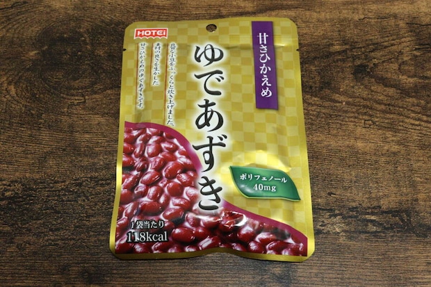 ダイソー ゆであずき ダイソーのゆであずきのパッケージ