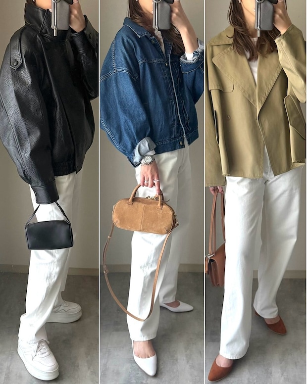 ユニクロのバギージーンズコーデ4