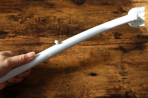 トイレクリーナーハンドル　レバーの位置