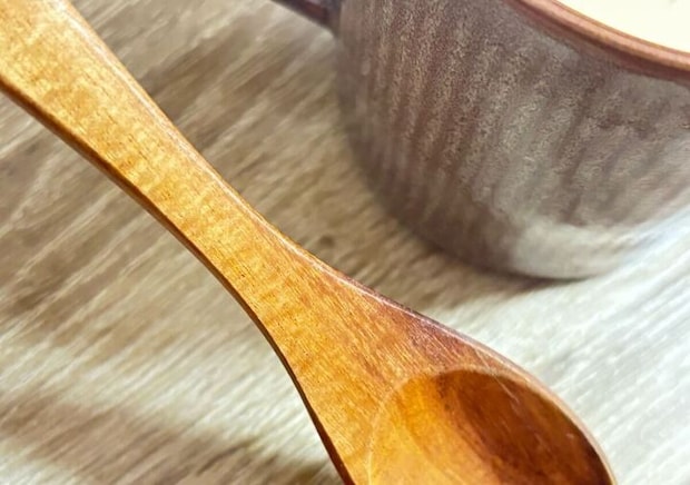 ダイソー　縮杢　スプーン