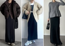 おしゃれも着やせも「黒スカート」ならバッチリ！冬のきれいめ着回しコーデ5選