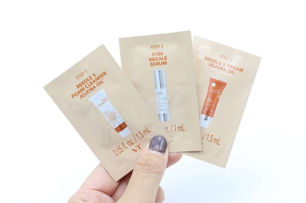 ダイソー VTリードルSトライアル3ステップキット(ホホバオイル) ダイソーのVTリードルSトライアル3ステップキット(ホホバオイル)のビジュアル