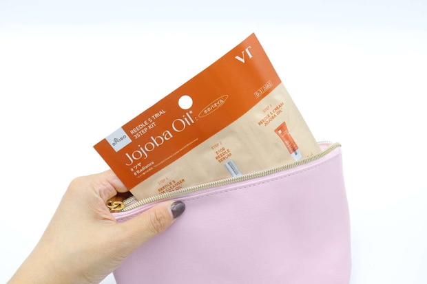 ダイソー VTリードルSトライアル3ステップキット(ホホバオイル) ダイソーのpo-に入るVTリードルSトライアル3ステップキット(ホホバオイル)