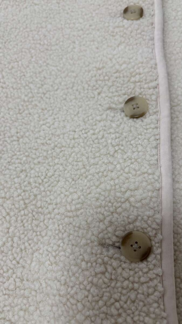 ユニクロボアフリースリラックスカーディガン　生地感