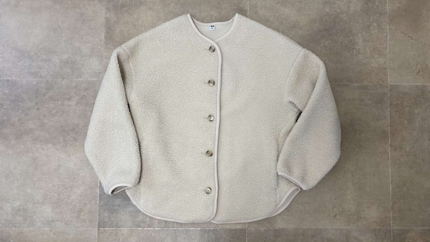 ユニクロボアフリースリラックスカーディガン　OFF WHITE
