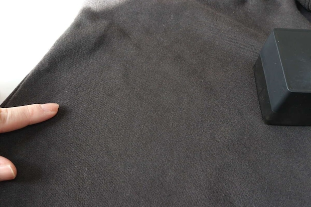 電動毛玉取り（スクエア、USB充電式）　使用後