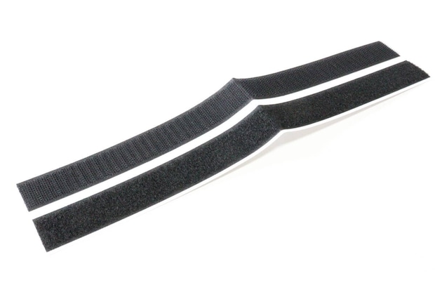 ダイソーのファスナーテープ（粘着タイプ、黒、25mm×30cm）のビジュアル