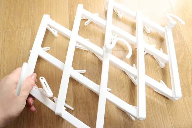 伸縮角ハンガー（17ピンチ）　展開時