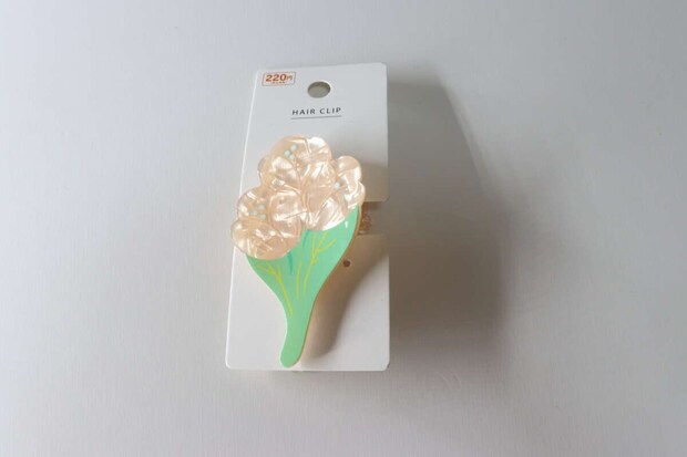 ダイソー　ダイカットバンスクリップ 花　パッケージ