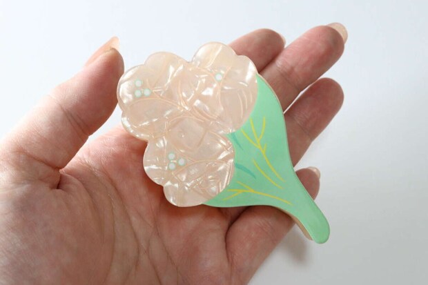 ダイソー　ダイカットバンスクリップ 花　チューリップ