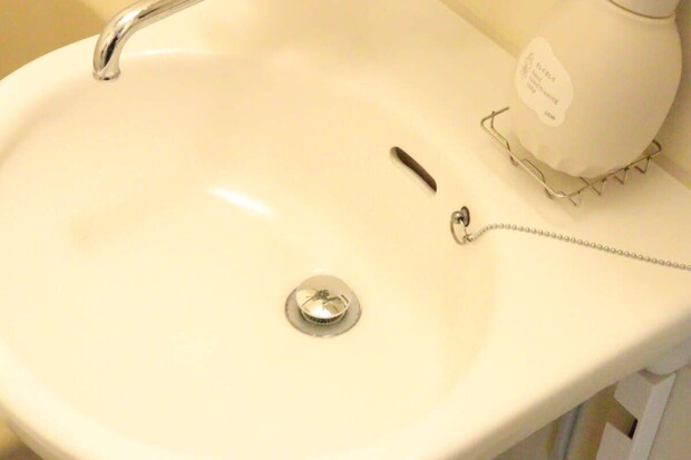 スイスイクリーン目隠しできる洗面台のゴミガード セリア　シルバー