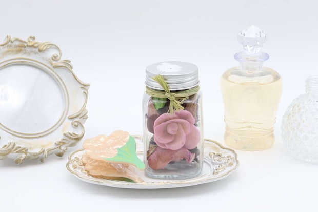 ガラスポプリ(ラベンダー) 使用例 ガラスポプリ(ラベンダー) 使用例