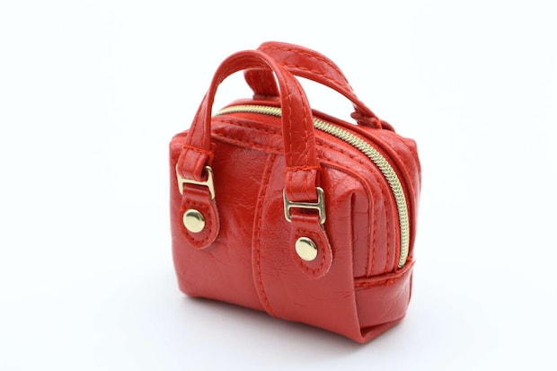 チャーム付エコバッグ(ボストン風、RD) チャーム付エコバッグ(ボストン風、RD)