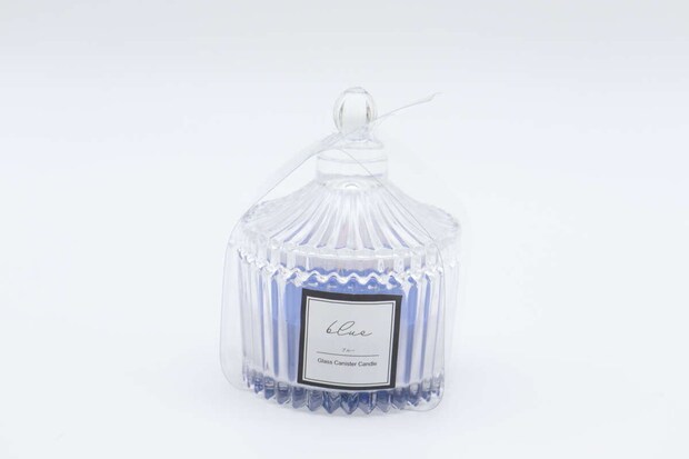 ガラスキャニスターキャンドル(ブルー) パッケージ ガラスキャニスターキャンドル(ブルー) パッケージ