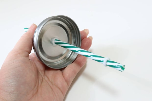 ダイソー ストロー付カップ(いちご/りんご) ダイソーのストロー付カップ(いちご/りんご)のフタ