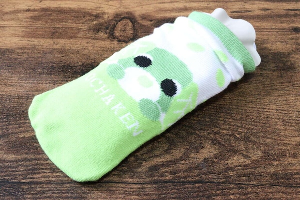 セリア ソフト湯たんぽ スリム お茶犬のボトルカバー