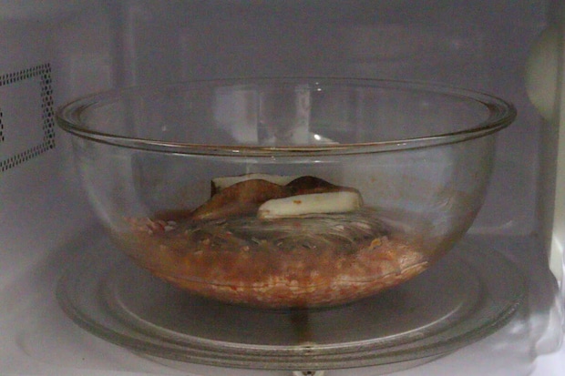 耐熱ガラスボウル(23.6cm、2.4L) 電子レンジ加熱 耐熱ガラスボウル(23.6cm、2.4L) 電子レンジ加熱