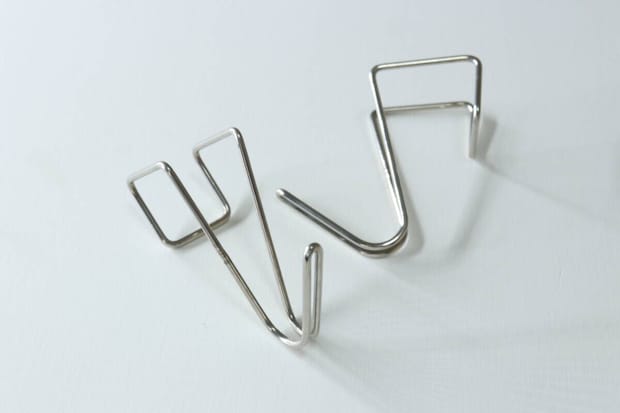 ステンレスキッチン下扉用フック 2P ステンレスキッチン下扉用フック 2P