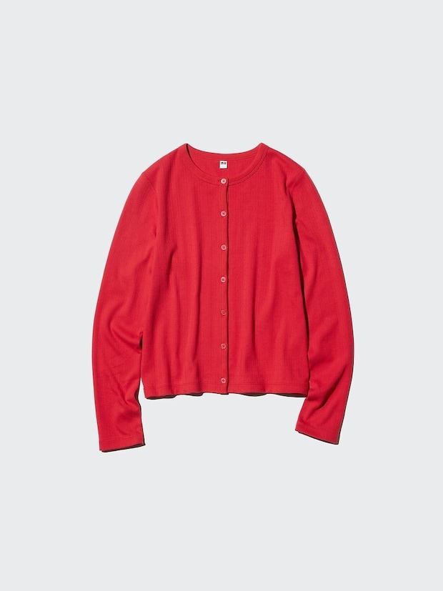 ユニクロのポインテールカーディガン