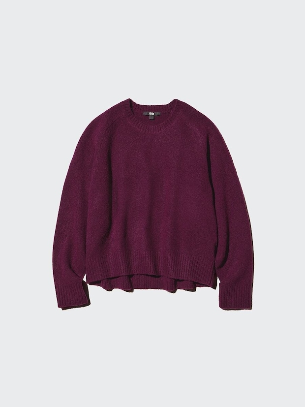 ユニクロ スフレヤーンクルーネックセーター ユニクロのスフレヤーンクルーネックセーター