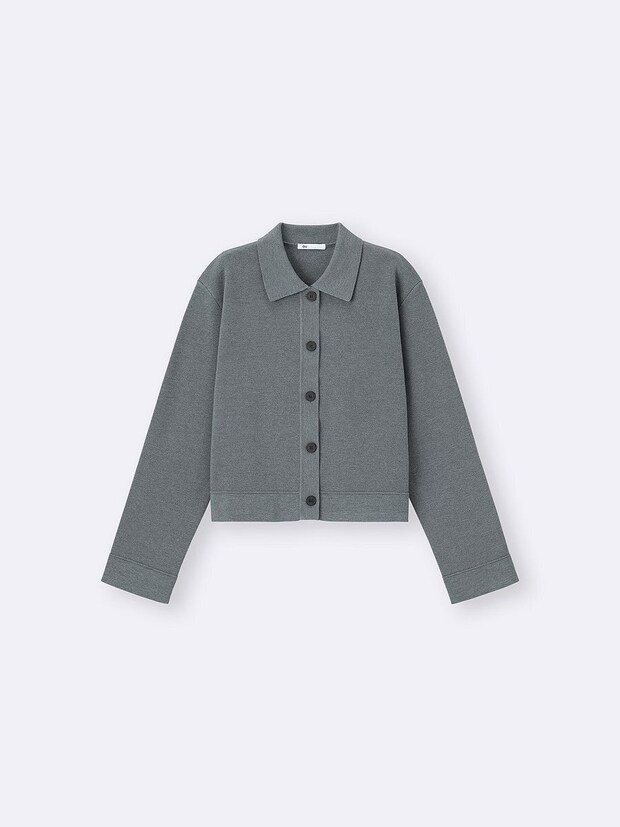 GU ミラノリブポロカーディガン GUのミラノリブポロカーディガン