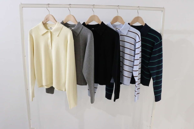 ユニクロ 春待ちニット ユニクロ 春待ちニット 襟付き