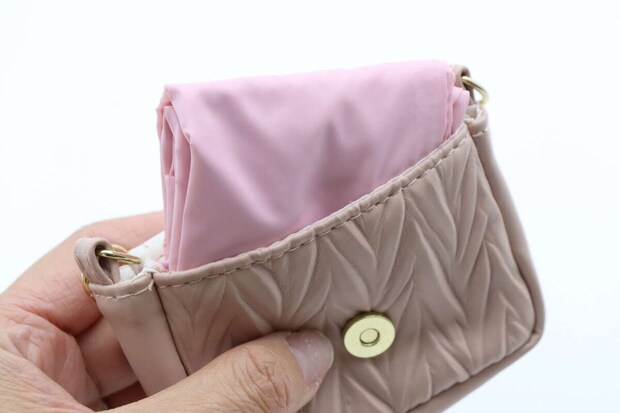 スリーピーチャーム付エコバッグ収納