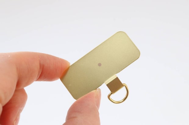 ストラップホールシート2P　ステンレス　ワイド　ゴールド　デザイン