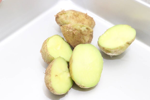 ダイソー　アルミトレー（26cm×20cm）　使用例　調理