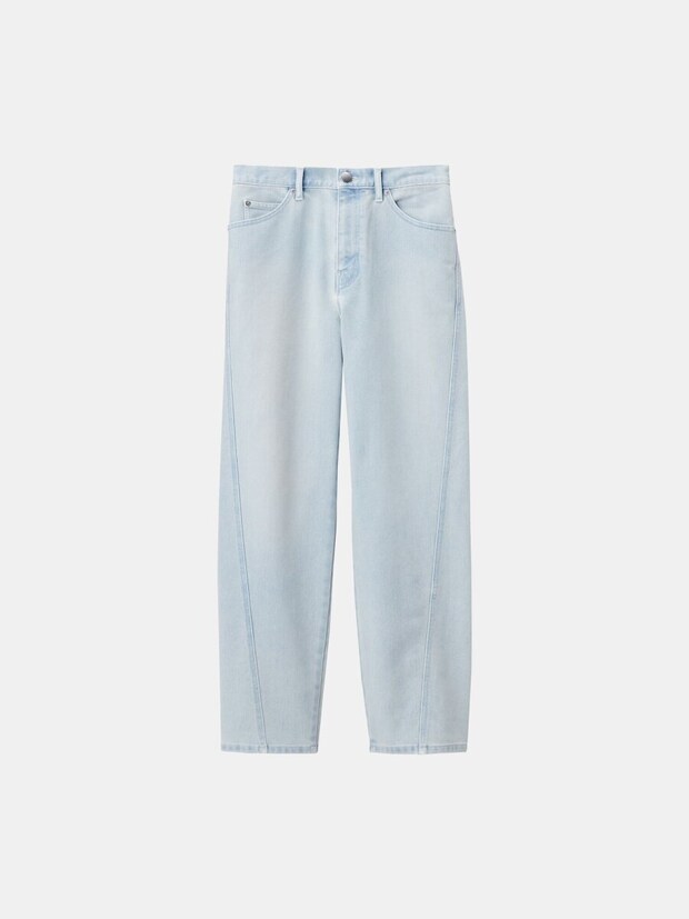 2026plstレディース新作サイドシームテーパードジーンズ