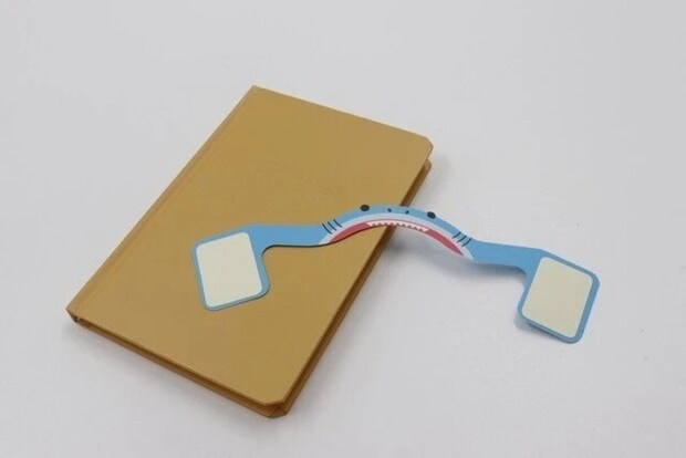 ダイソー O-B013 ポップアップノートマーク サメ 2枚組 ダイソー O-B013 ポップアップノートマーク サメ 2枚組