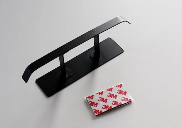 ダイソー　洗濯機横マグネットハンガー ブラック