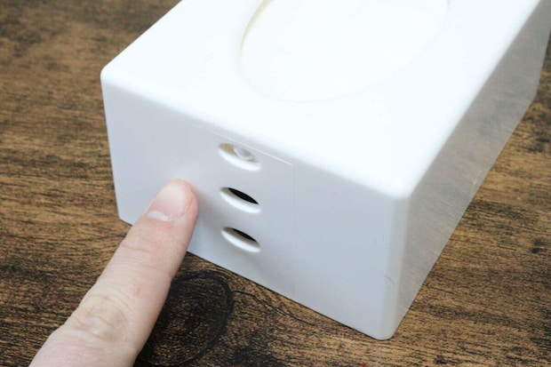 ポケットティッシュケース ホワイト　サイドの部分