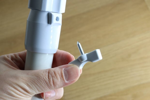 つっぱり棒(ねじ止め式、75cm~120cm、直径2.5cm~2.8cm) ロックネジ つっぱり棒(ねじ止め式、75cm~120cm、直径2.5cm~2.8cm) ロックネジ