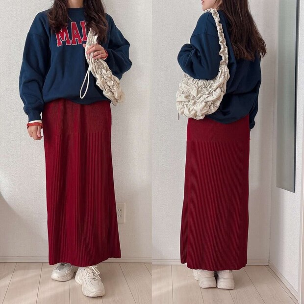 BONLECILL至福のカヌレニット BONLECILL至福のカヌレニットとロゴニットコーデ