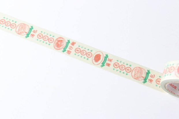 ダイソー マスキングテープ(寿司) マスキングテープ(台湾柄、漢字、料理) マスキングテープ(目玉焼き、青、黄色)